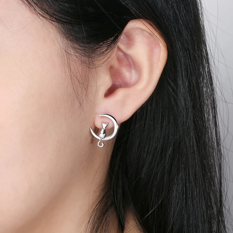 Aretes de Gato y Luna - Opalise