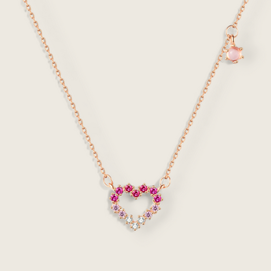 Collar de Corazón con Circón