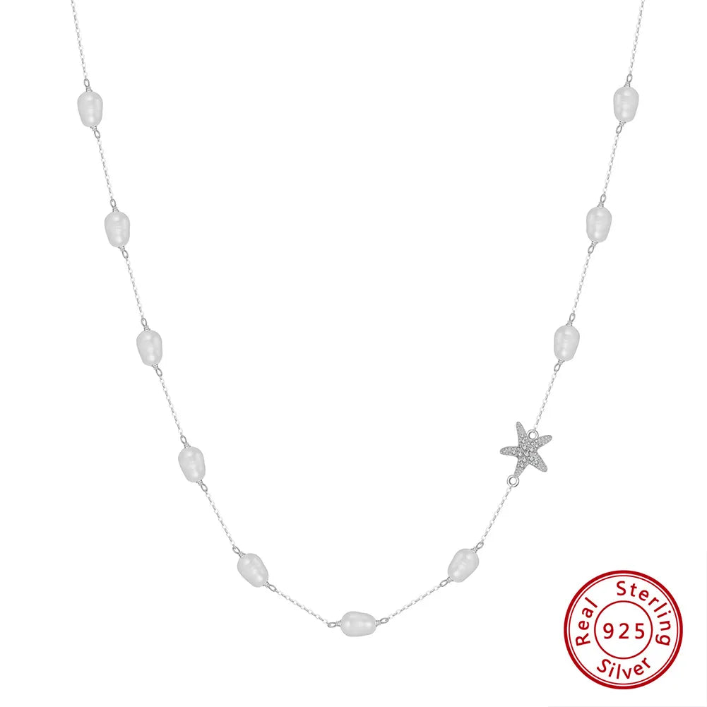 Collar con Perlas y Estrella de Mar - Opalise